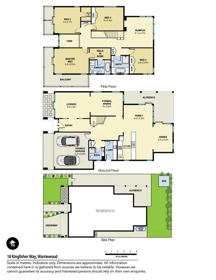 Floorplan of Homely house listing, 18 Kingfisher Way, Warriewood NSW 2102