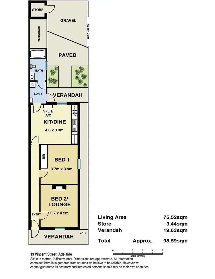 Floorplan of Homely house listing, 13 Vincent Street, Adelaide SA 5000