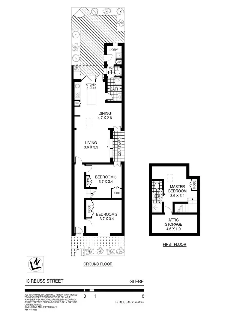 Floorplan of Homely house listing, 13 Reuss Street, Glebe NSW 2037