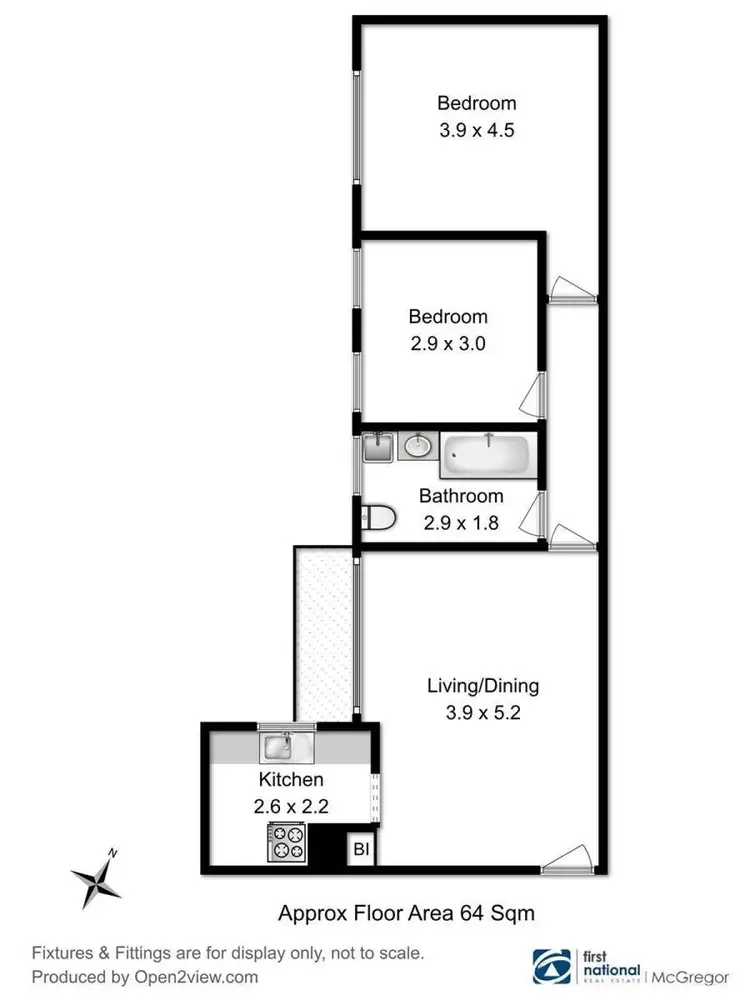 Floorplan of Homely unit listing, 9/369 Brooker Highway, Lutana TAS 7009