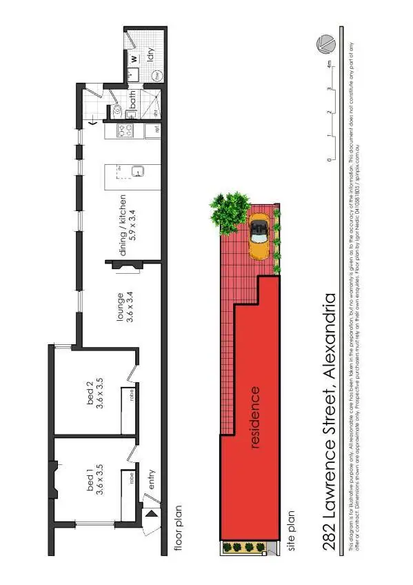 Floorplan of Homely house listing, 282 Lawrence Street, Alexandria NSW 2015