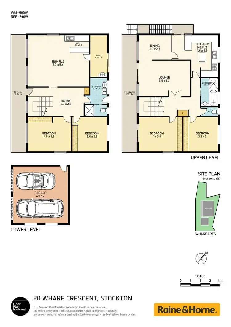 Floorplan of Homely house listing, 20 Wharf Crescent, Stockton NSW 2295