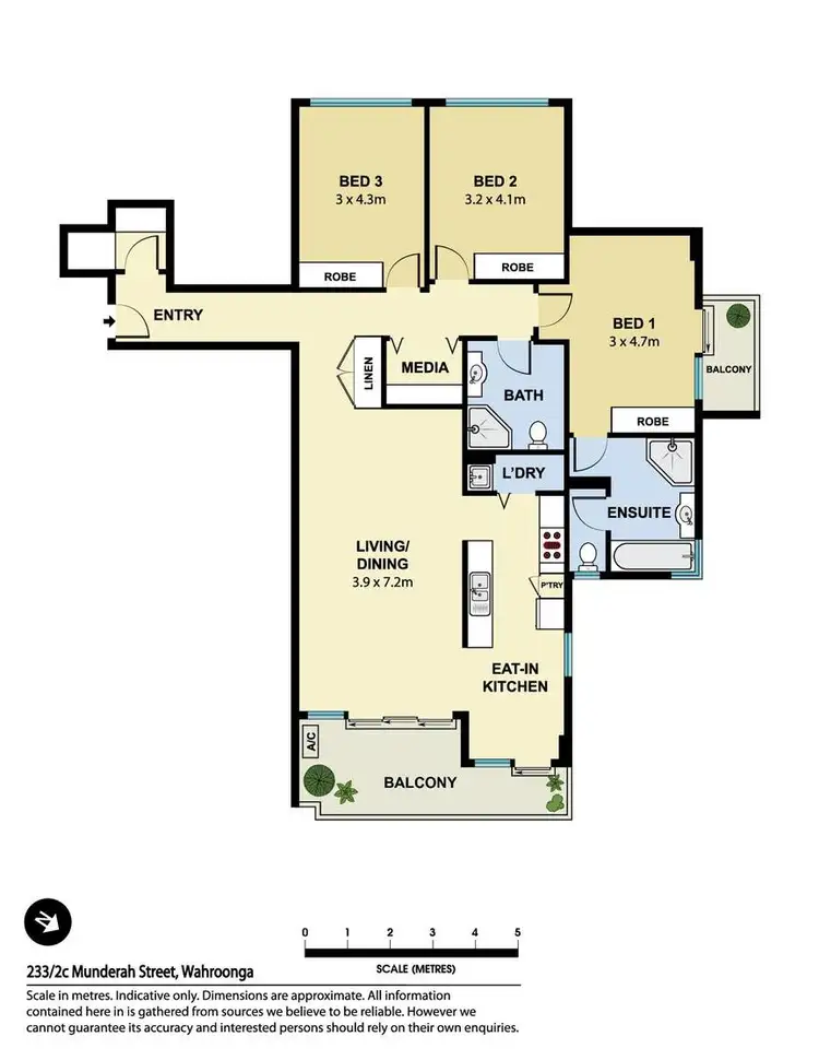 Floorplan of Homely unit listing, 233/2C Munderah Street, Wahroonga NSW 2076