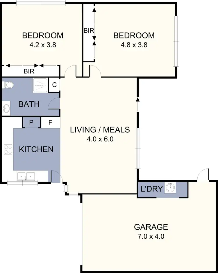 Floorplan of Homely unit listing, 3/107 Bindi Street, Glenroy VIC 3046