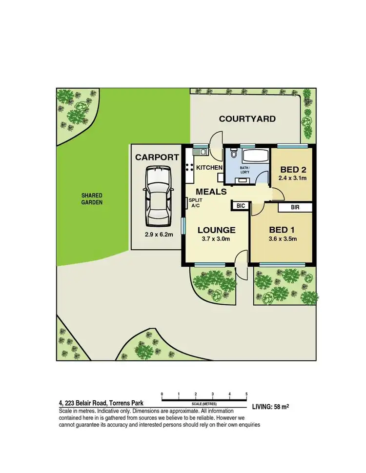 Floorplan of Homely unit listing, Unit 4/223 Belair Road, Torrens Park SA 5062