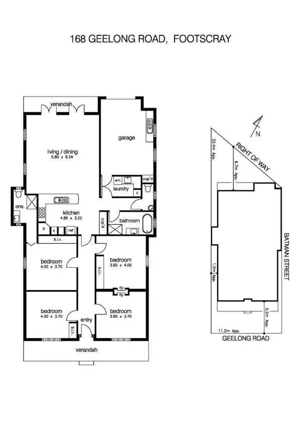 Floorplan of Homely house listing, 168 Geelong Road, Footscray VIC 3011