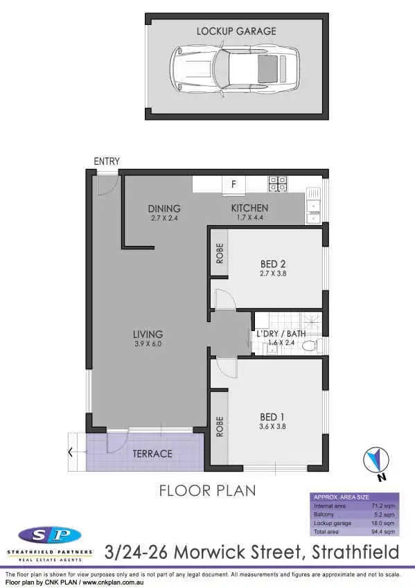 Floorplan of Homely apartment listing, 3/24 Morwick Street, Strathfield NSW 2135