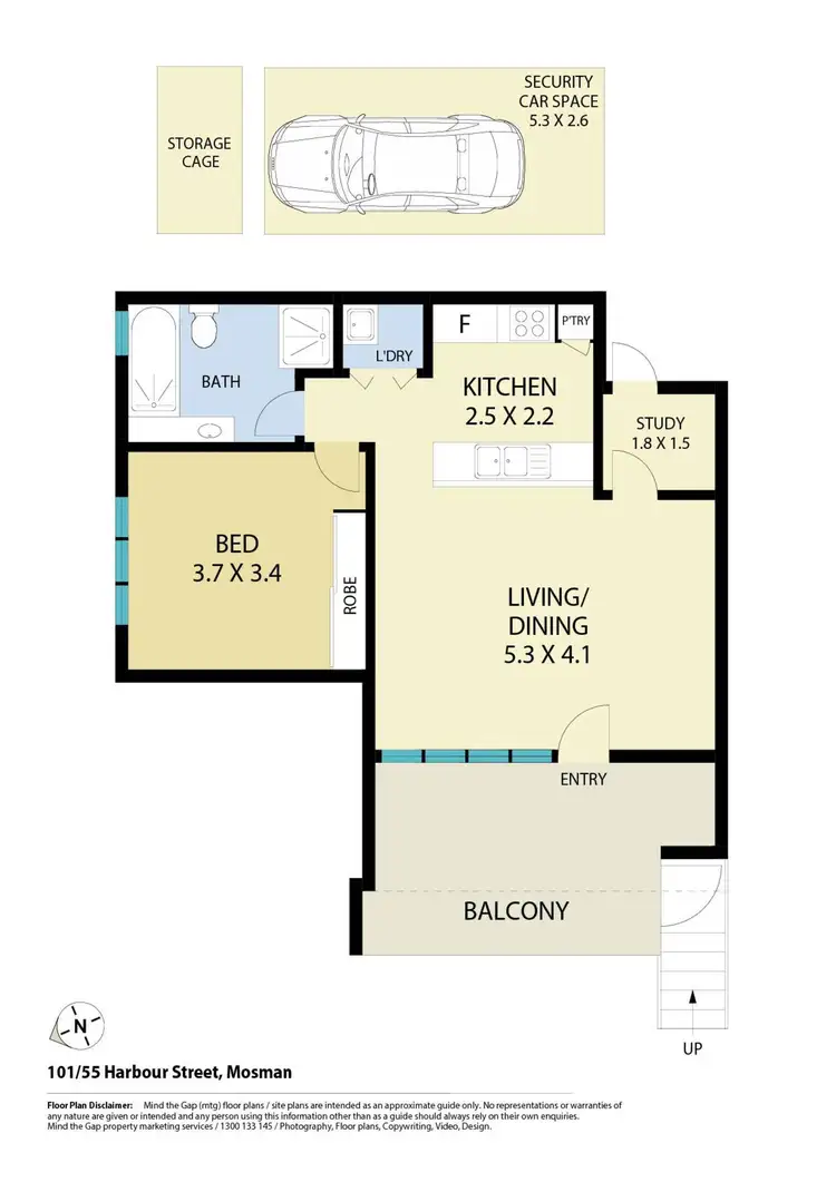 Floorplan of Homely apartment listing, 101/55 Harbour Street, Mosman NSW 2088