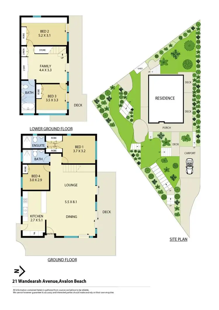 Floorplan of Homely house listing, 21 Wandearah Avenue, Avalon Beach NSW 2107