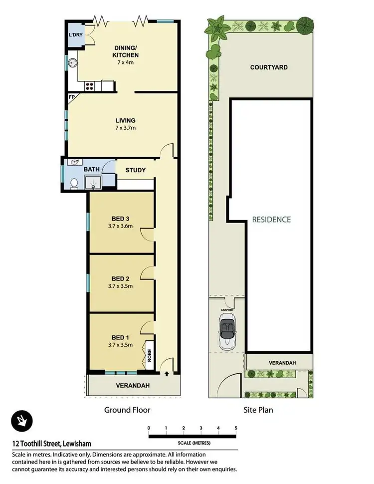 Floorplan of Homely house listing, 12 Toothill Street, Lewisham NSW 2049