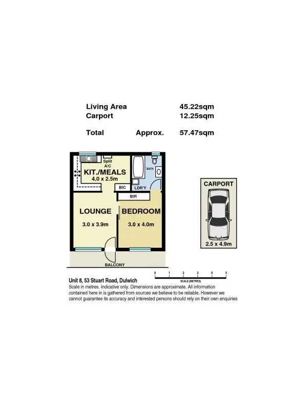 Floorplan of Homely unit listing, 8/53 Stuart Road, Dulwich SA 5065