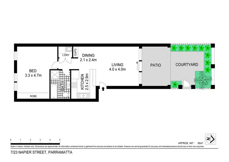 Floorplan of Homely apartment listing, Level G/7/23 Napier Street, Parramatta NSW 2150