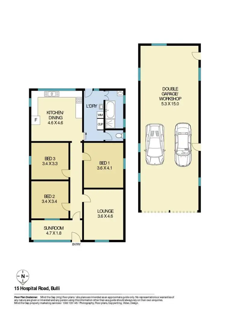 Floorplan of Homely house listing, 15 Hospital Road, Bulli NSW 2516