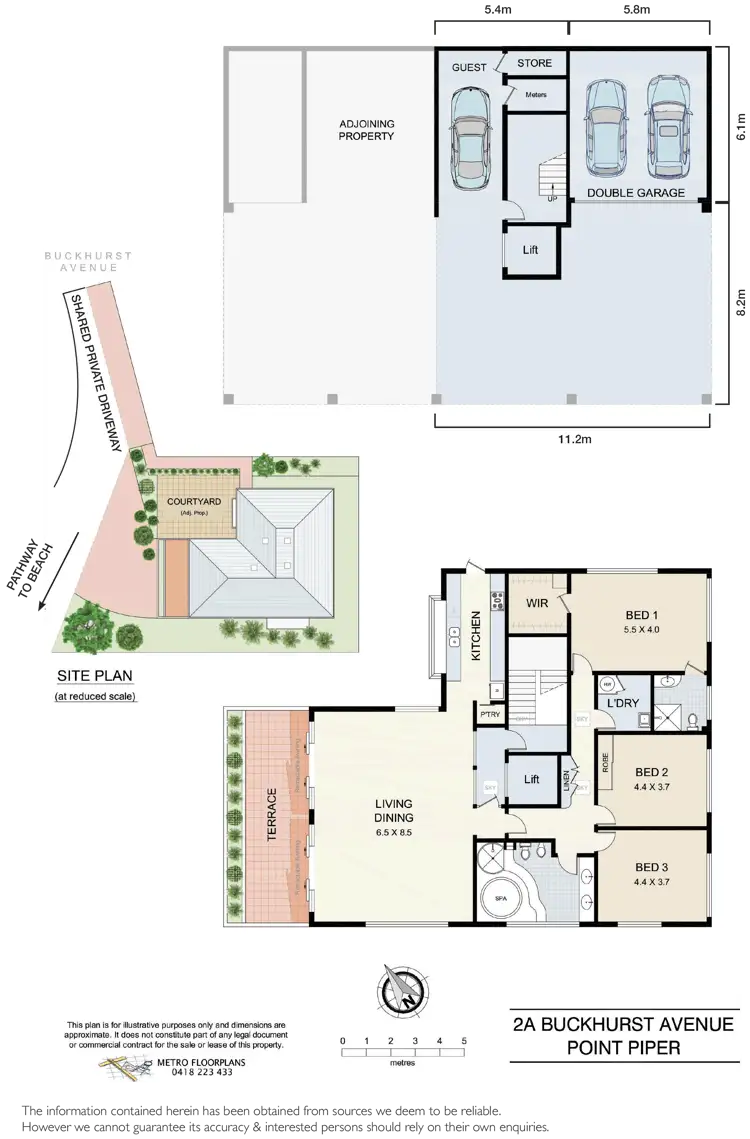 Floorplan of Homely semi-detached listing, 2A Buckhurst Avenue, Point Piper NSW 2027