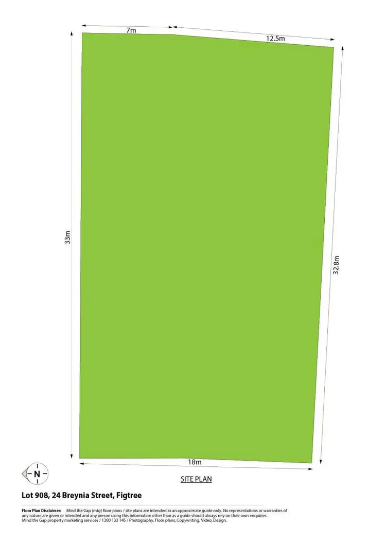 Floorplan of Homely land listing, 24 Breynia Street, Figtree NSW 2525