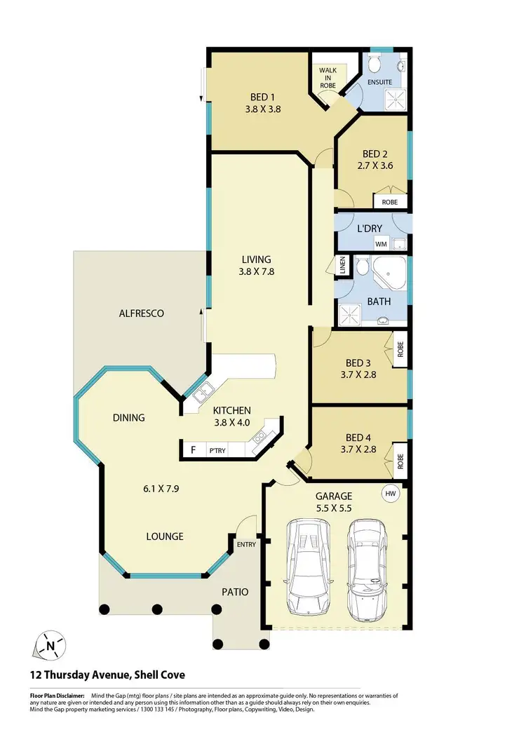 Floorplan of Homely house listing, 12 Thursday Avenue, Shell Cove NSW 2529