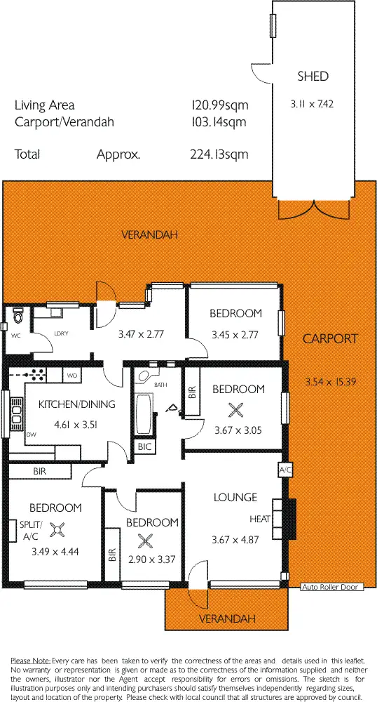 Floorplan of Homely house listing, 33 Levistone Street, Seaton SA 5023
