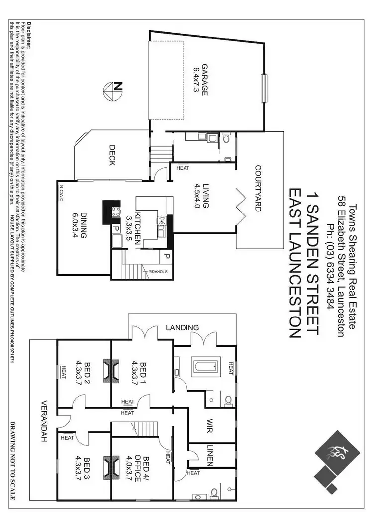 Floorplan of Homely house listing, 1 Sanden Street, East Launceston TAS 7250