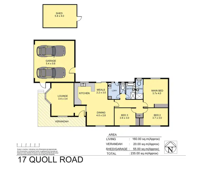 Floorplan of Homely house listing, 17 Quoll Road, Baranduda VIC 3691