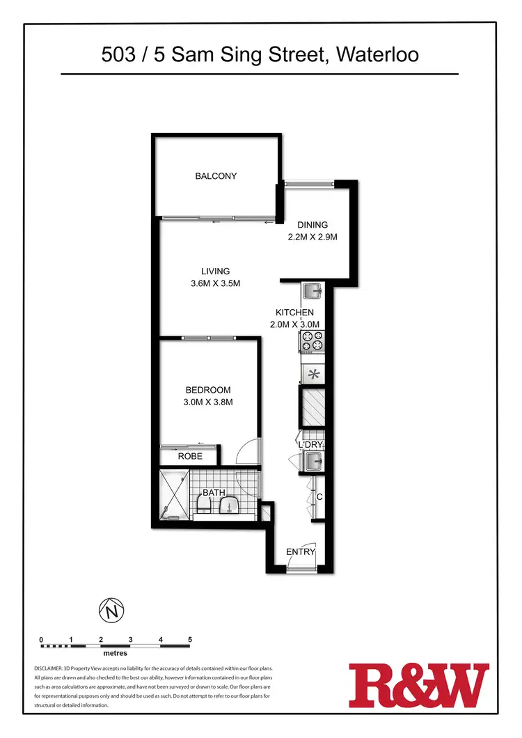 Floorplan of Homely apartment listing, 10503/5 Sam Sing Street, Waterloo NSW 2017