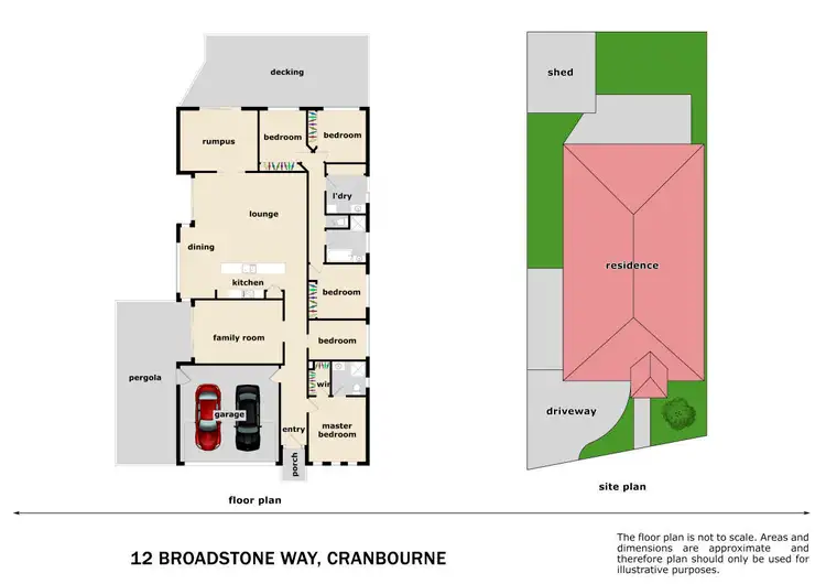 Floorplan of Homely house listing, 12 Broadstone Way, Cranbourne VIC 3977