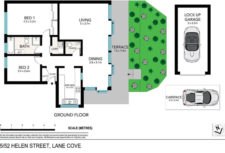 Floorplan of Homely apartment listing, 5/52 Helen Street, Lane Cove NSW 2066