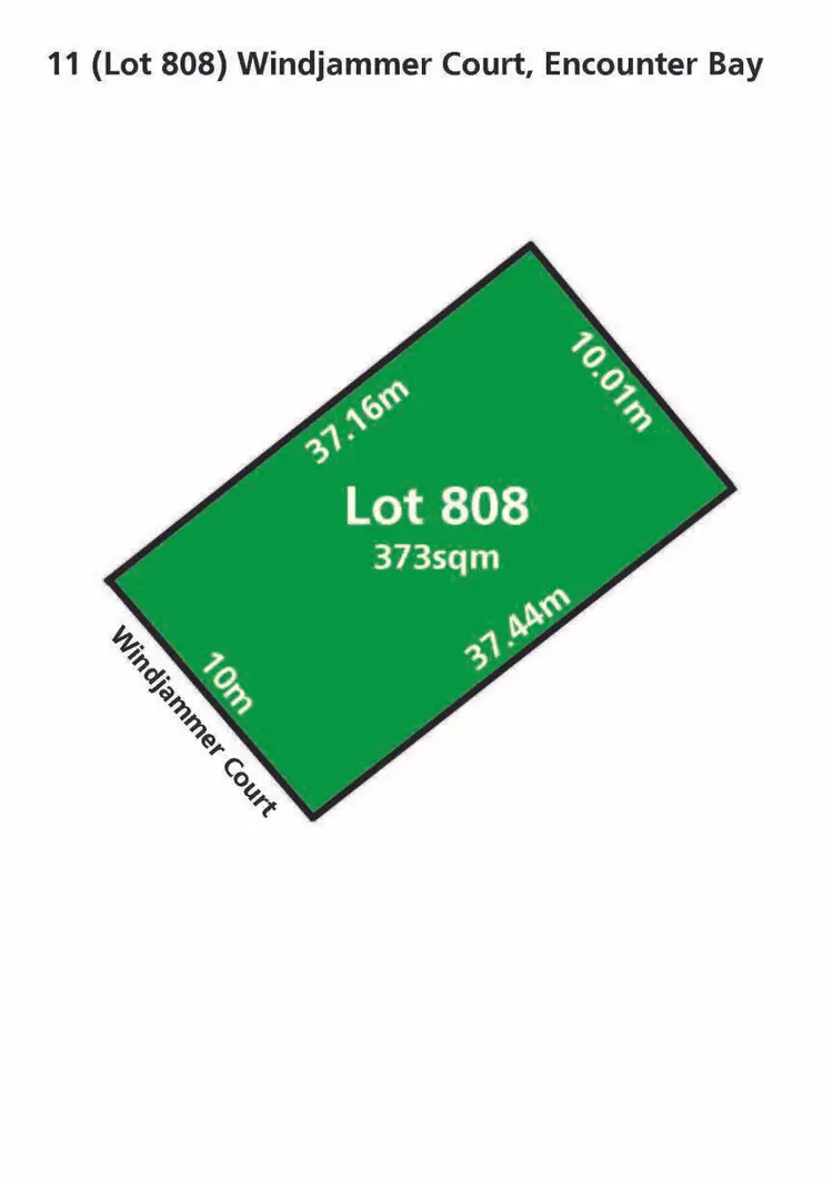 Floorplan of Homely land listing, 11 Windjammer Court, Encounter Bay SA 5211
