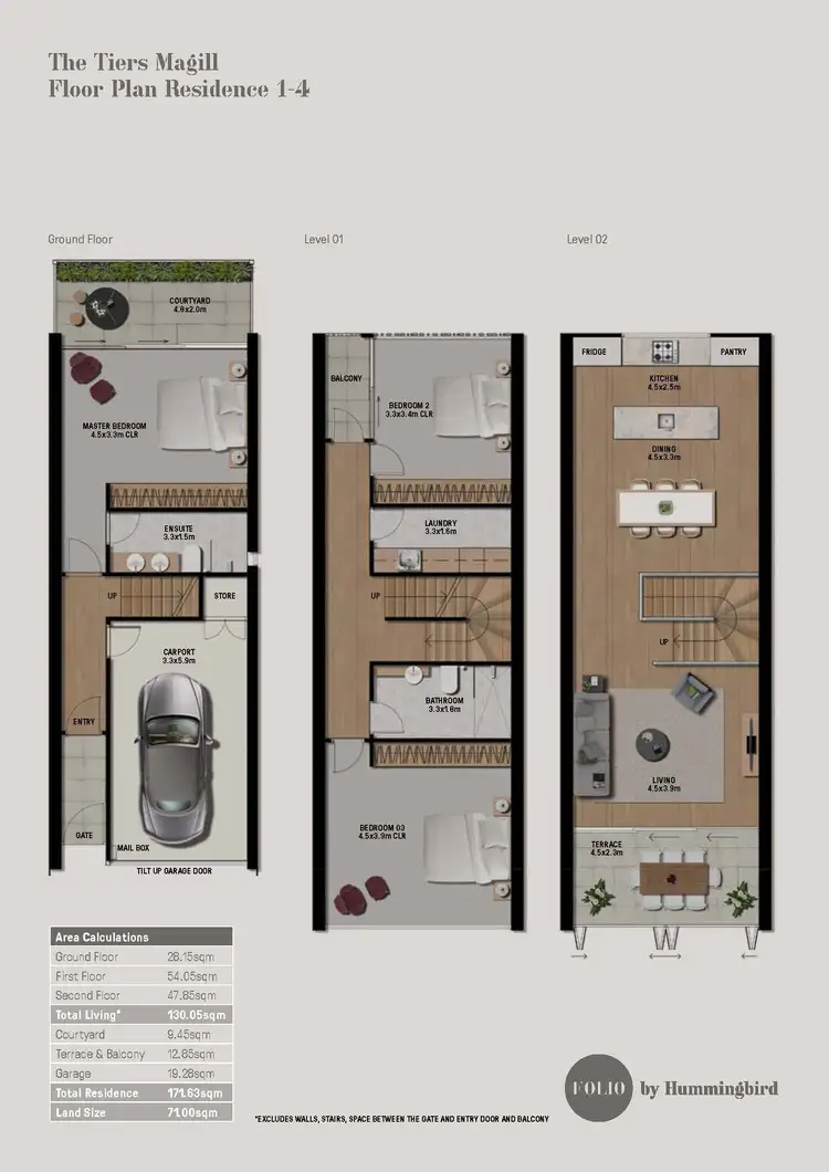 Floorplan of Homely townhouse listing, 1/609 Magill Road, Magill SA 5072