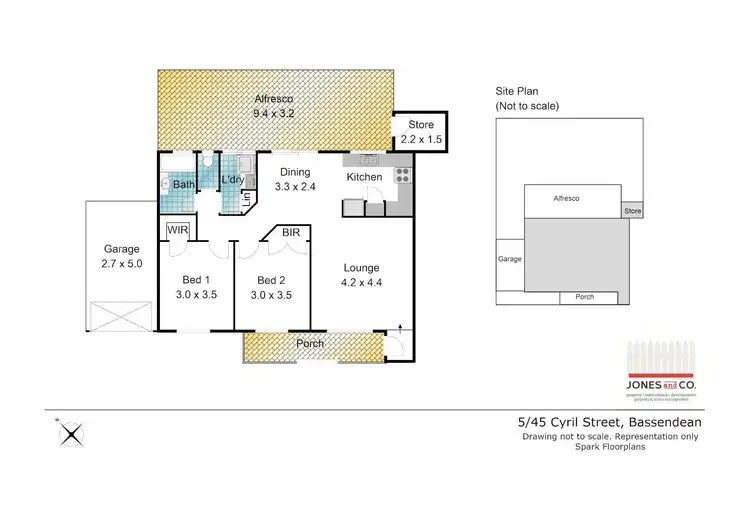 Floorplan of Homely villa listing, 5/45 Cyril Street, Bassendean WA 6054