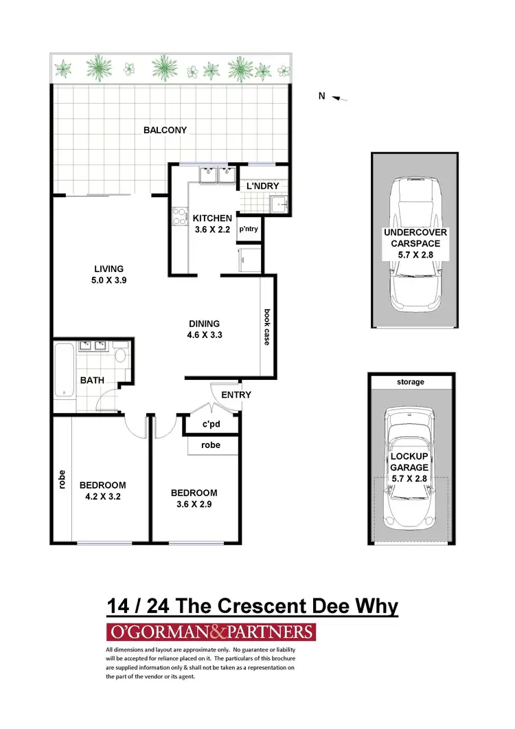 Floorplan of Homely apartment listing, 14/24 The Crescent, Dee Why NSW 2099