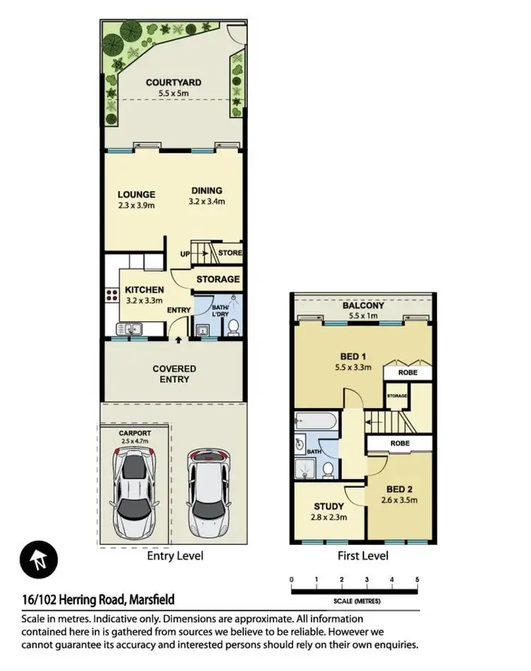 Floorplan of Homely townhouse listing, 16/102 Herring Road, Marsfield NSW 2122