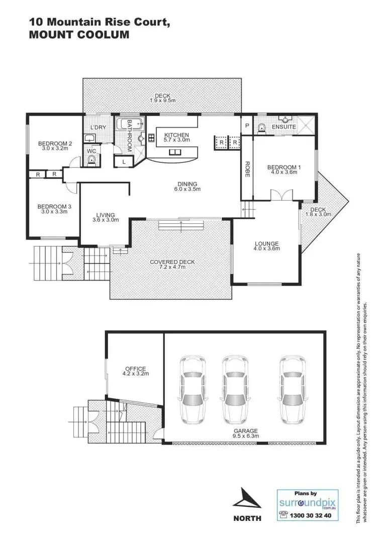Floorplan of Homely house listing, 10 Mountain Rise Court, Mount Coolum QLD 4573