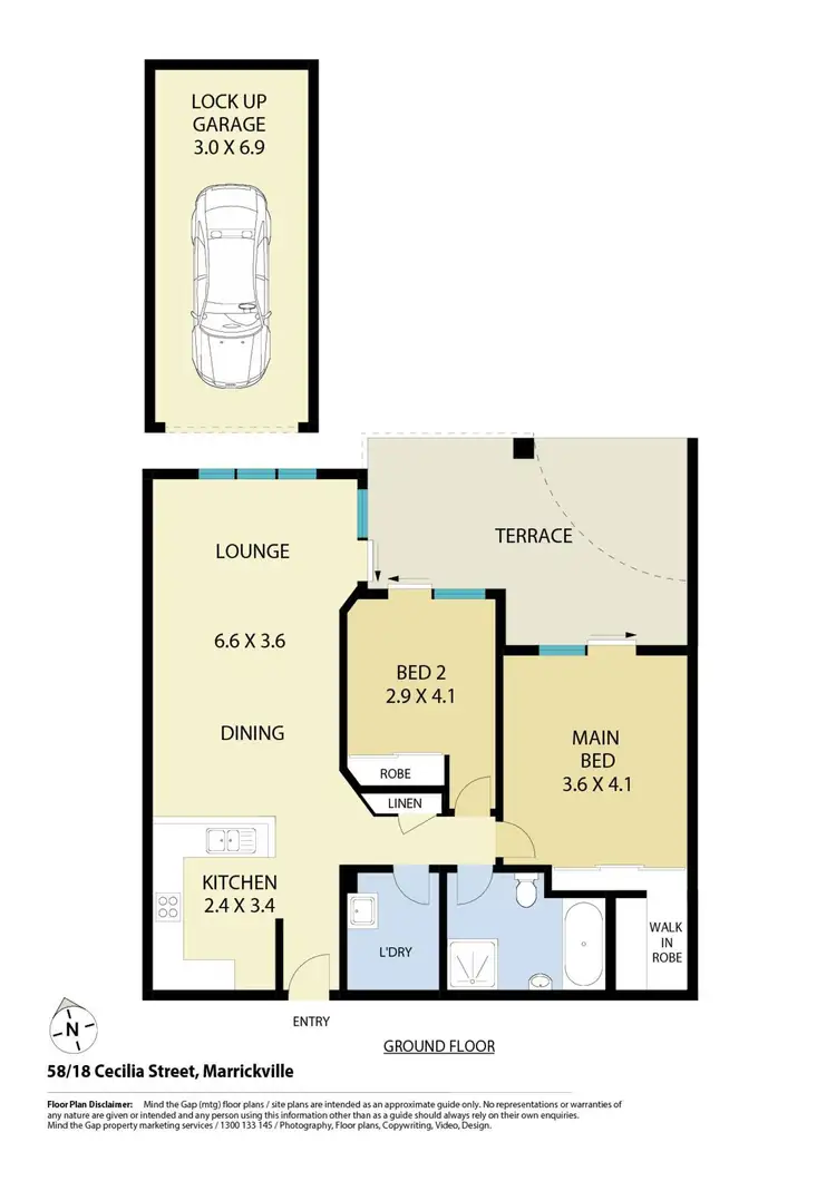Floorplan of Homely apartment listing, 58/18 Cecilia Street, Marrickville NSW 2204