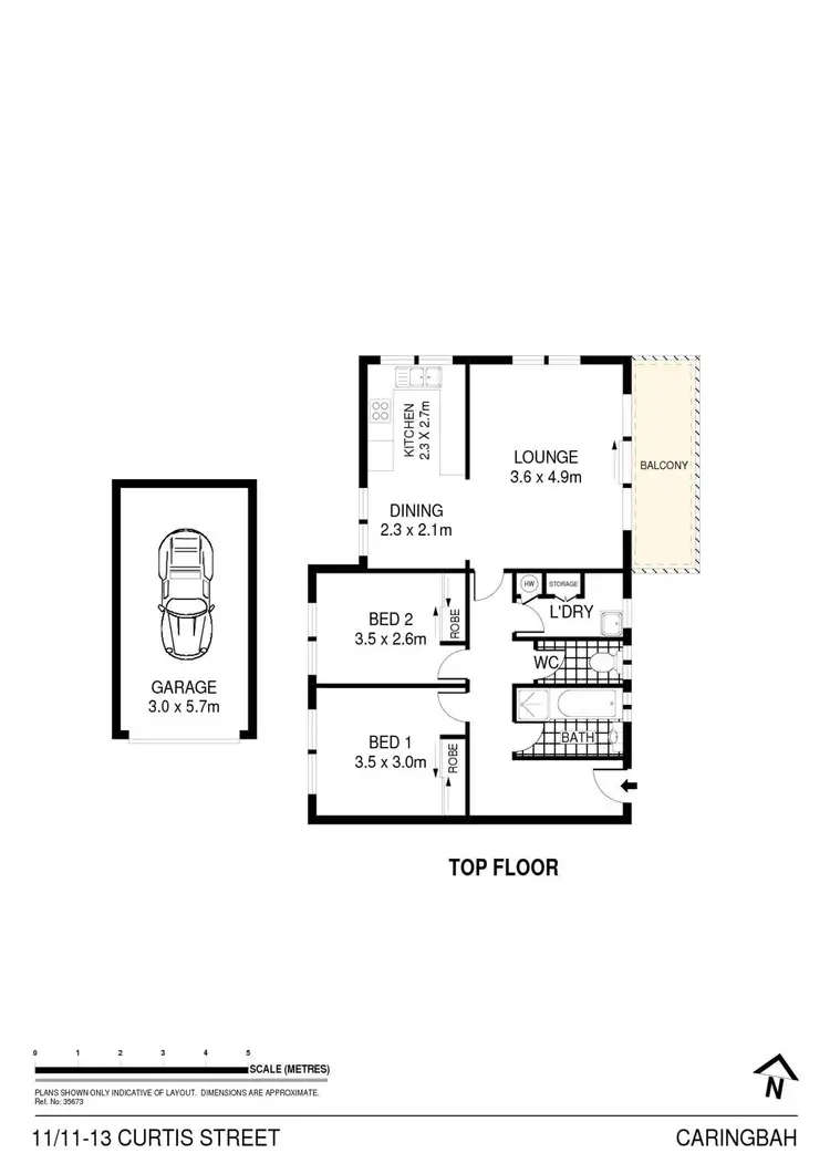 Floorplan of Homely unit listing, 11/11-13 Curtis Street, Caringbah NSW 2229