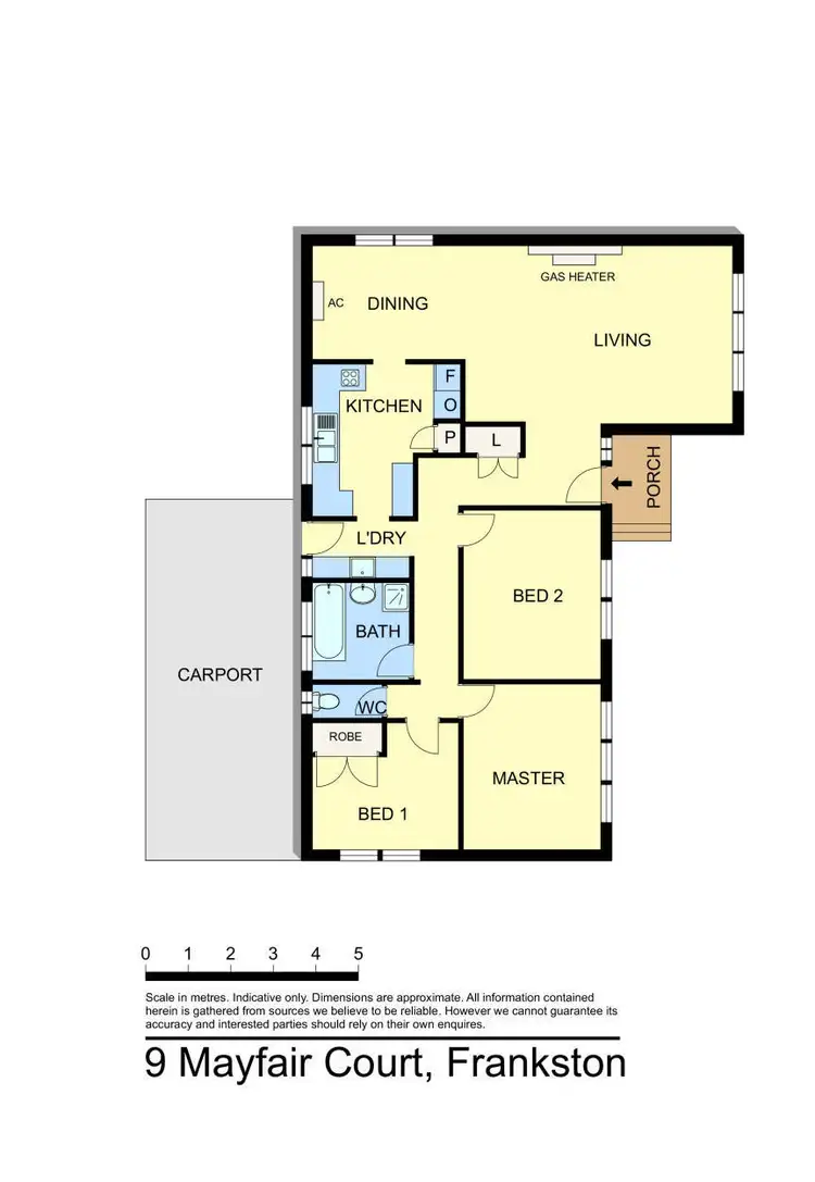 Floorplan of Homely house listing, 9 Mayfair Court, Frankston VIC 3199