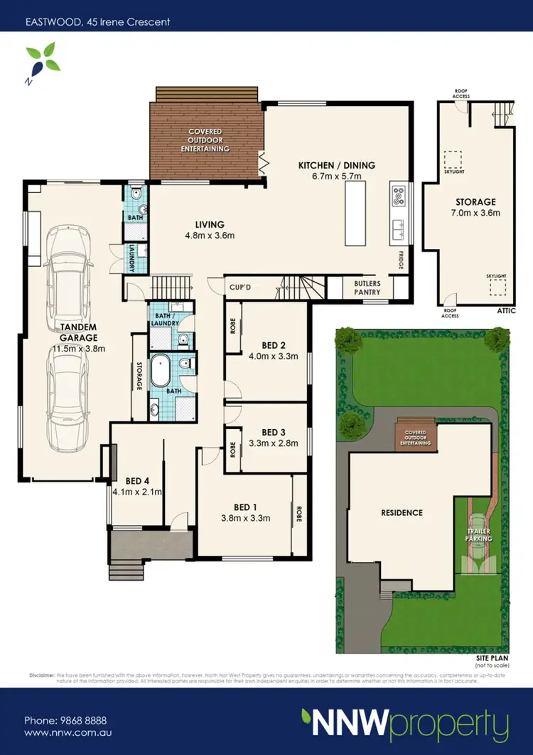 Floorplan of Homely house listing, 45 Irene Crescent, Eastwood NSW 2122