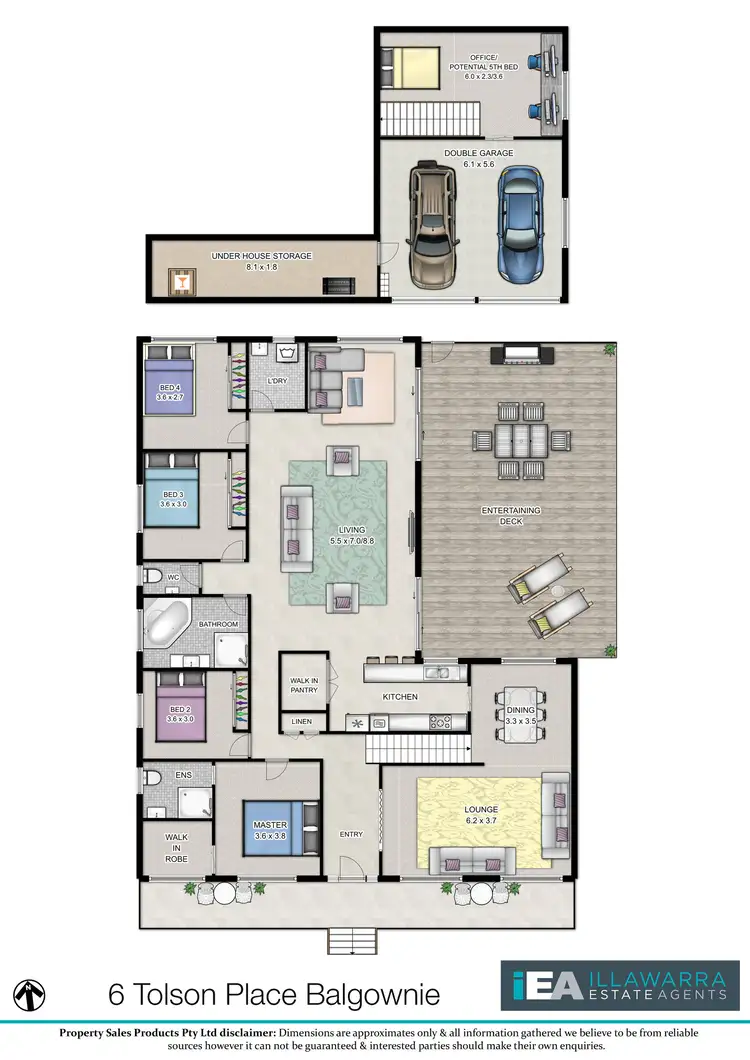 Floorplan of Homely house listing, 6 Tolson Place, Balgownie NSW 2519