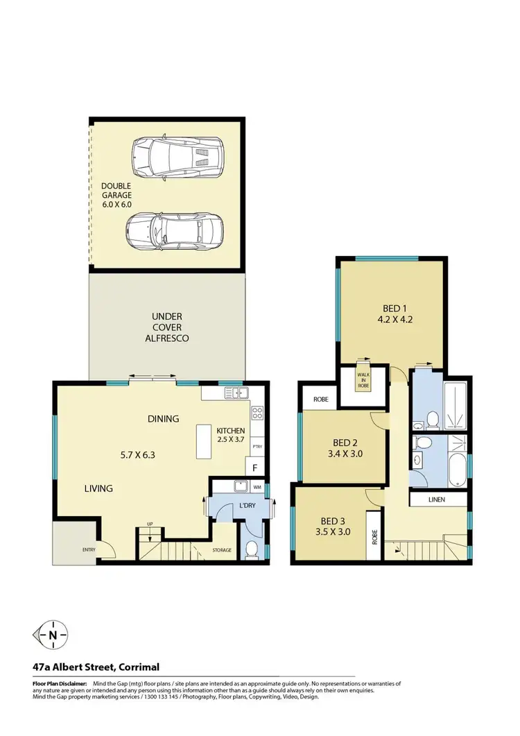 Floorplan of Homely house listing, 47a Albert Street, Corrimal NSW 2518