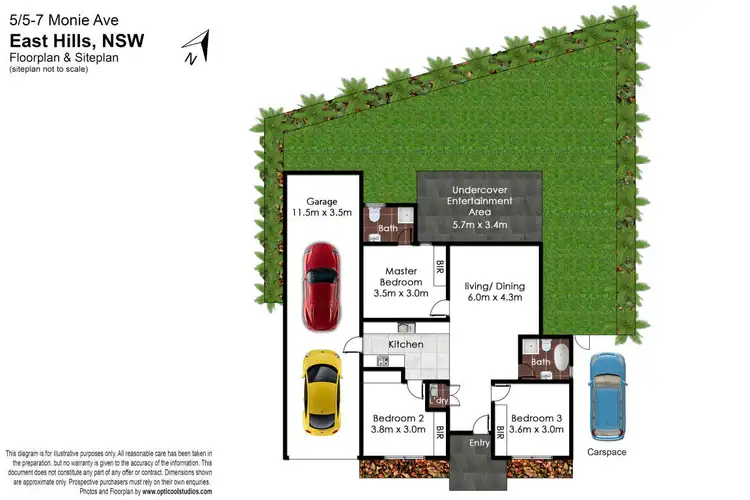Floorplan of Homely villa listing, 5/5-7 Monie Avenue, East Hills NSW 2213