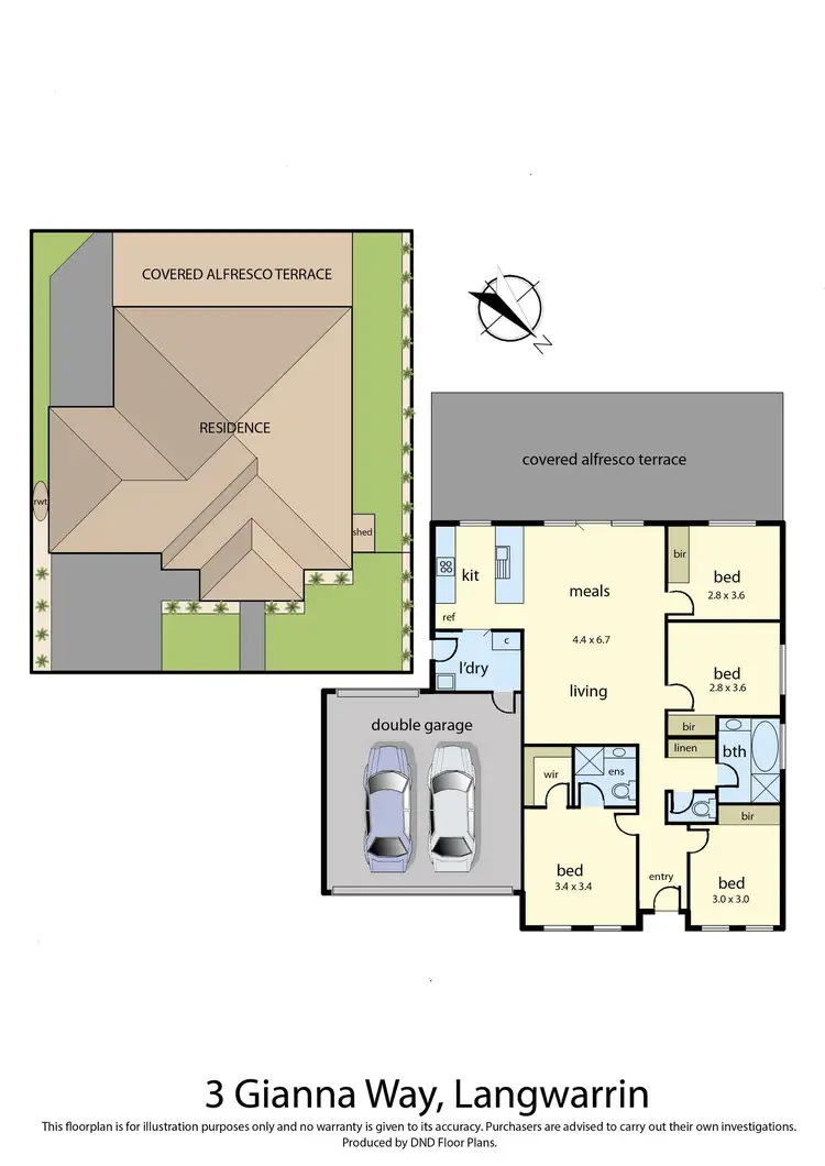 Floorplan of Homely house listing, 3 Gianna Way, Langwarrin VIC 3910