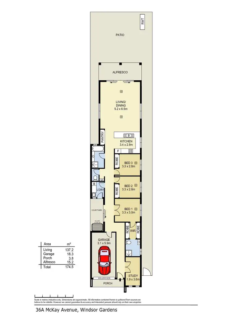 Floorplan of Homely house listing, 36A McKay Avenue, Windsor Gardens SA 5087