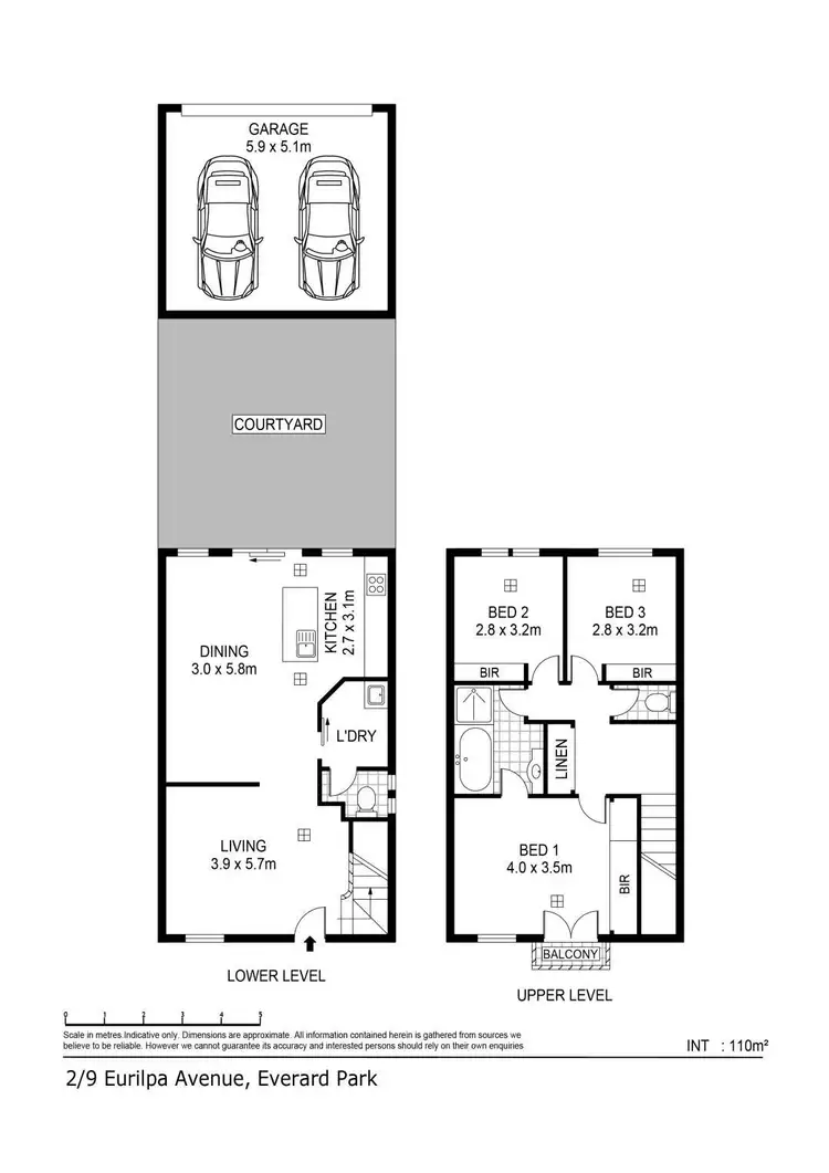 Floorplan of Homely house listing, 2/9 Eurilpa Avenue, Everard Park SA 5035