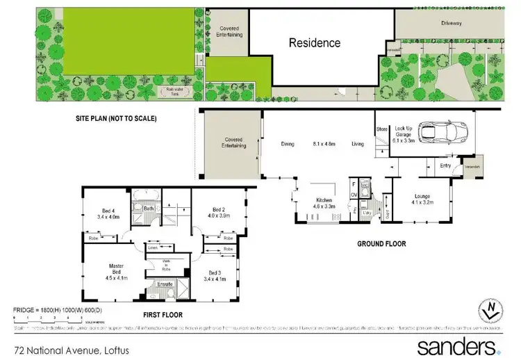 Floorplan of Homely semi-detached listing, 72 & 72A National Avenue, Loftus NSW 2232