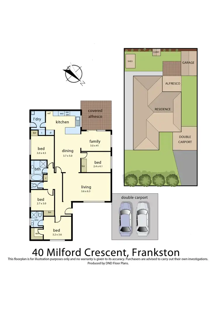 Floorplan of Homely house listing, 40 Milford Crescent, Frankston VIC 3199