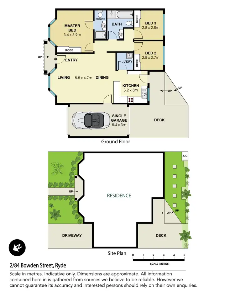 Floorplan of Homely villa listing, 2/84 Bowden Street, Ryde NSW 2112