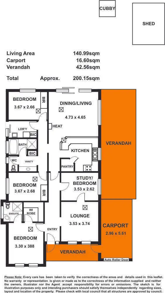Floorplan of Homely house listing, 5 Bethany Rise, Hillbank SA 5112