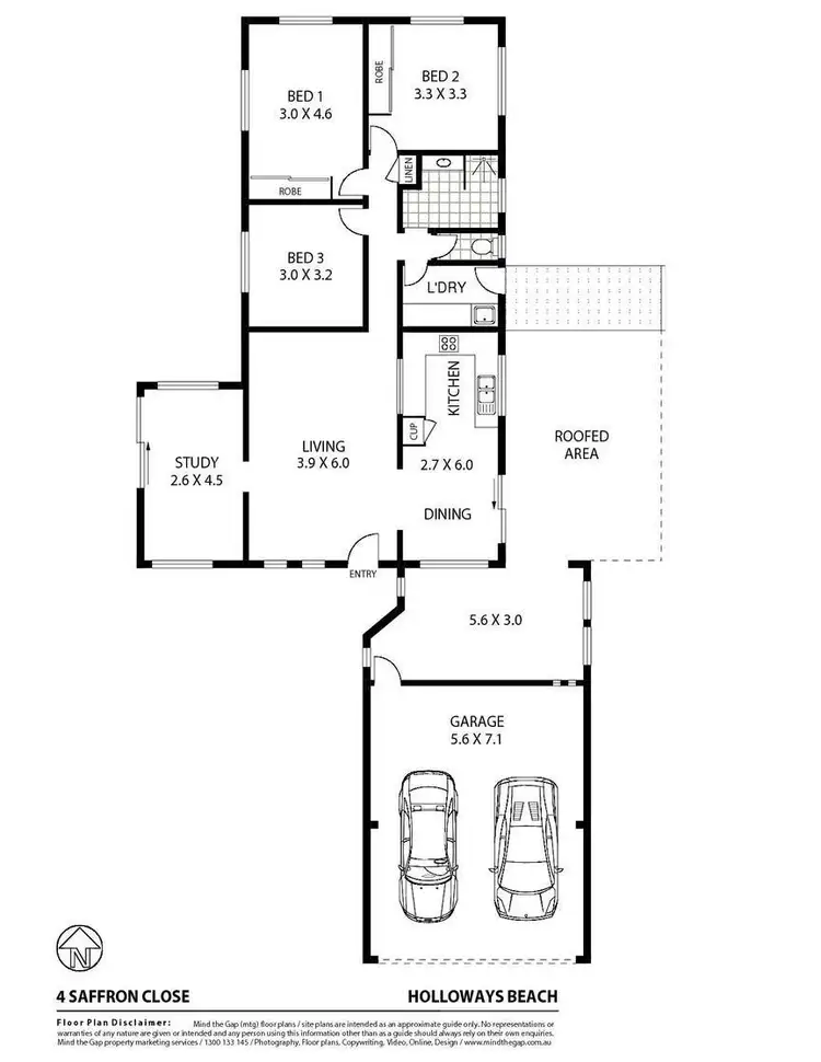 Floorplan of Homely house listing, 4 Saffron Close, Holloways Beach QLD 4878