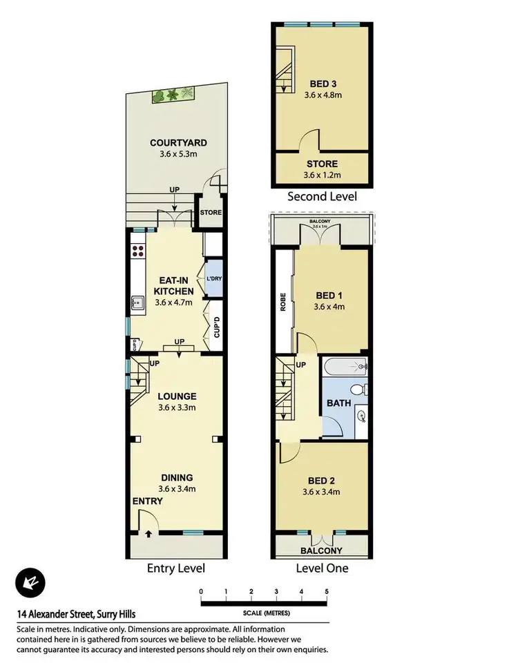 Floorplan of Homely house listing, 14 Alexander Street, Surry Hills NSW 2010