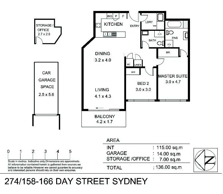 Floorplan of Homely unit listing, 274/158-166 Day Street, Sydney (cbd) NSW 2000