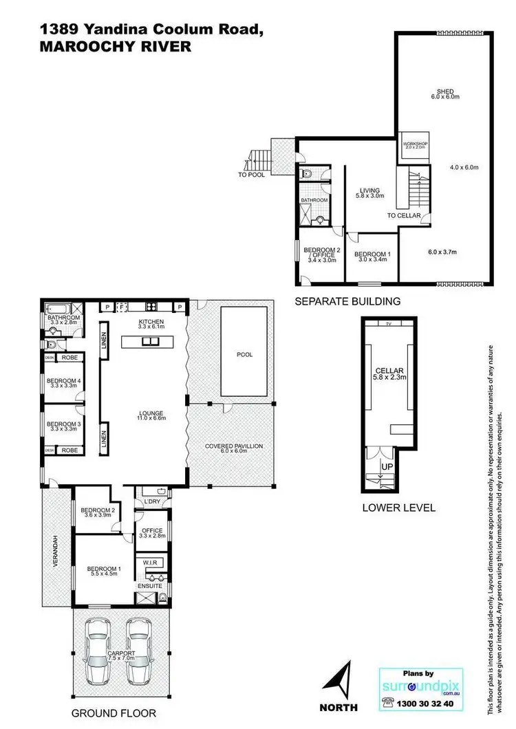 Floorplan of Homely house listing, 1389 Yandina Coolum Road, Maroochy River QLD 4561